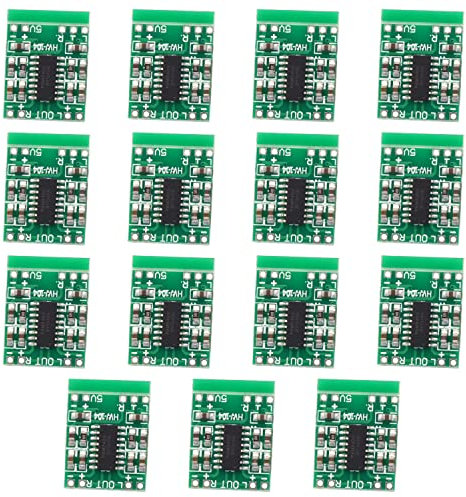 V TELESKY PAM8403 2.5-5V Mini Digital Audio Amplifier Module, 15pcs, Class D, 3W x 2, 4-8 Ohms, 2.8 x 2.1mm, for DIY Speakers, USB Powered, Short-circuit Protection