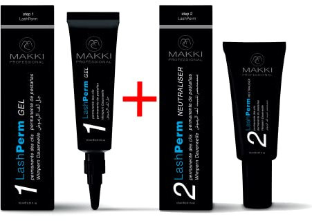 Professional Lash Lift Perm Kit Gel + Neutraliser Fix System for Eyelash Perming/Eye Lash Curling lotion for Hairdressers and Salons