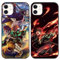 Eouine 2 Stück Handyhülle für iPhone 13 Hülle iPhone 14 Hülle 6.1'' Mit Anime Jungs Nezuko Tanjirou Kamado Cover 3D Cartoon Motiv Design Handyhülle Weich Stoßfest TPU Silikon für iPhone13/14