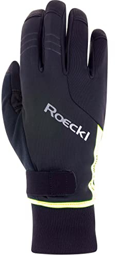 Roeckl Villach 2 Winter Fahrrad Handschuhe lang schwarz/gelb 2023: Größe: 11.5