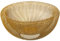 DRW Frutero Redondo de Rejilla de Metal en Dorado 25x12cm