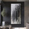 HTWLMM Noir Blanc Art Toile Tableau Moderne Abstrait Peintures Decoration Nordique Affiche Murale Art Tableaux Salon Chambre Decoration sans Cadre (70X140CM)