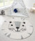 the carpet Lou Weicher Kuscheliger Kinderteppich, Weicher Kuschel-Flor, Pflegeleicht, Farbecht, Outdoor, 3D Optik, Tier Motiv, Creme, 80 cm Rund