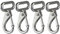 ihreesy 4 Stück Edelstahl Karabinerhaken 25mm, Karabinerhaken Klein Federclip Karabinerhaken Karabiner Schlüsselanhänger Metallschnalle Haken Universal für Lanyard Buckle Rucksack