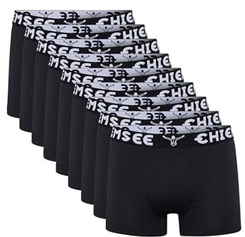Chiemsee Boxer Short Herren Trunk Unterwäsche Regular Fit Retroshorts 9er Pack, Farbe:Black, Bekleidungsgröße:XL