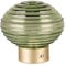 Reality Leuchten LED Akku Tischleuchte Earl R57771115, Metall Messing matt, Glas Grün, inkl. 1.5 Watt LED, 4-fach Touch