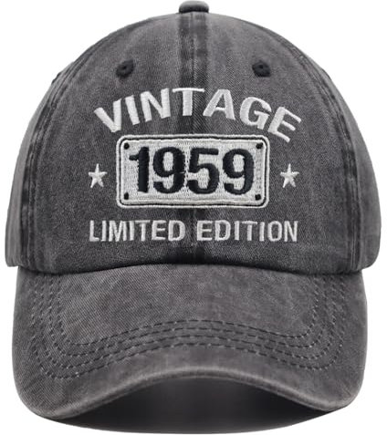 Baseballkappe im Vintage-Stil 1964, 1963, 1962, 1961, 1960, 1959, 1958, 1957, 1956, 1955, limitierte Auflage, verstellbare bestickte Baseballkappe, 1959, Einheitsgröße