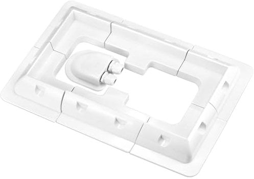 QWORK® Staffe di montaggio per pannelli solari, senza trapano, per camper, camper, tetti, bianco , 7 Pz