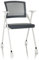 hjh OFFICE Besucherstuhl klappbar Priority II W Stoff Konferenzstuhl bis 150kg belastbar mit Rollen, Netzrücken, Grau