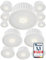 MATO 12x LED Modul 230V 5W extra flach 50mm x 22mm, 3000K warmweiß, 470lm, CRI 90, LED Leuchtmittel GU10 MR16 Ersatz für Einbaustrahler, Aufbauspot und Deckenspots