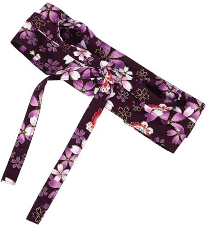TOGEVAL Kimono Gürtel Damen Japanischer Yukata Taillengürtel Traditioneller Wrap-gürtel Für Kostüme Cosplay Alltagsmode Bequemes Atmungsaktives Material Elegantes Design Mit