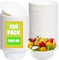 LOPYXBR Lot de 150 Bols Jetables 500ml/17oz, Assiette Creuse Jetable en Carton, Bol Carton Jetable, Bols à Soupe Jetables Pour Soupe Chaude, Fête, Maison, Pique-Nique