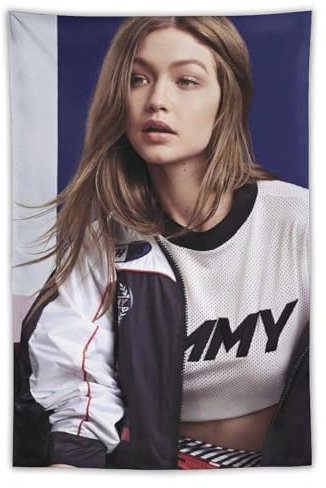 Gigi Hadid Poster, Schönheitsposter, Wandteppich, Drucke, Zimmer, ästhetische Wandkunst, Schlafzimmer, Heimdekoration, 101,6 x 152,4 cm