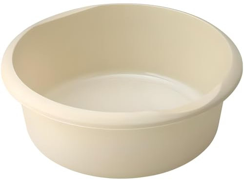 AMK® Addis Linen Round Bowl 7.7L for Washing Up Dishes Fit for Kitchen Sinks Easy Clean High Gloss Finish