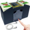 AcpopbM Mélangeur de Cartes Automatique à 4 Plateaux, USB Connexion/4 C Piles，Mélangeur électronique de Cartes de Poker de Casino –UNO, Blackjack, Rummy - Soirées Jeux Skip Bo