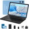 2025 Newest Tablet 10 Inch Android 14 22GB RAM + 128GB ROM(TF 2TB), Octa Core 2.0 GHz, 5G WiFi, 8000mAh | BT5.0 | Widevine L1 FHD | Face ID | Widgets | Type C | GMS Tablet with Keyboard & Mouse - Blue