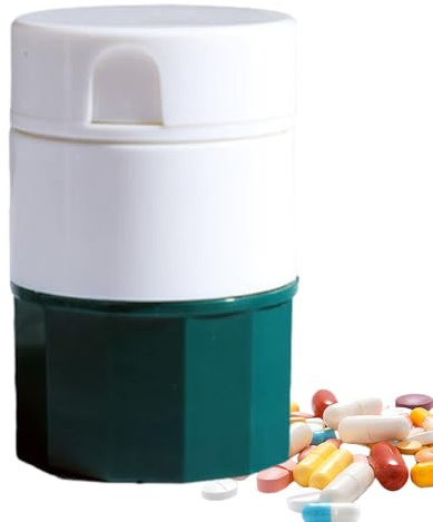 Ylnailky Taglia-pillole, Frantoio Per Pillole, Trita Pastiglie Medicine Multifunzione, Frantoio Divisore Per Compresse Con Contenitore Per Pillole, Frantoio Divisore Per Compresse, Schiaccia Pillole