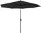 Froadp Sonnenschirm Groß, 3 m Achteckiger Strandschirm aus Polyester, Sonnenschutz Gartenschirm mit Ø38 mm Regenschirmgriff, Tragbare Gartenschirm für Balkon Terrasse Schwimmbad (Dunkelgrau)