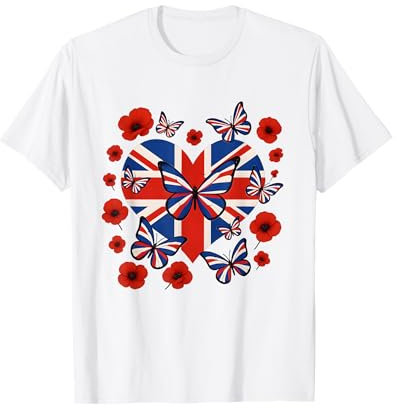 Union Jack Flag UK Women Girls Kids Great Britain England T-Shirt