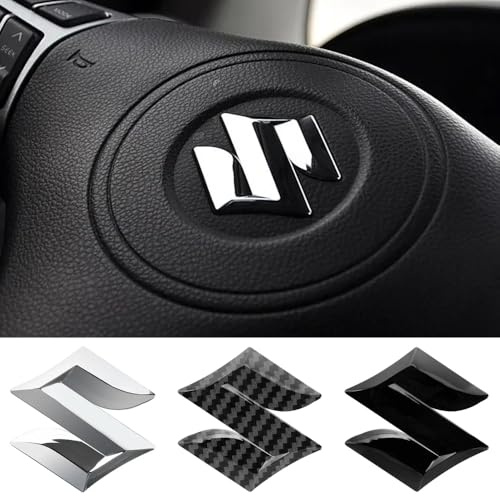 Auto Emblem Logo für Suzuki Swift Sport/3-türer (Bj.2010-2017),Emblem Logo Aufkleber für Motorhaube Vorne und Hinten und Kofferraum Logo Abzeichen 3D Aufkleber,Black