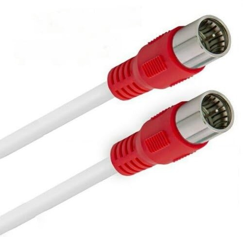 AC-Sat-Corner Vodafone Station Router Netzwerk Anschlusskabel Vollkupfer 8K Deluxe Premium Schnellstecker Rot 2 Meter