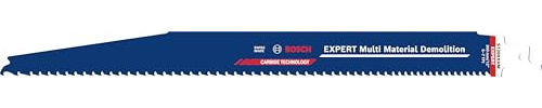 Bosch 10x Expert Multi Material Demolition S1269XHM Blade | for Wood with metal, Construction wood with mortar and nails, Length 300 mm, Professional Accessory Reciprocating Saw