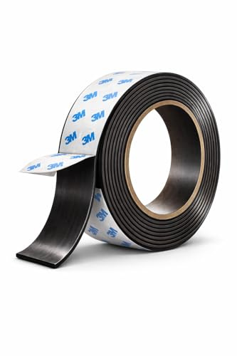 Magnetband Selbstklebend 15mm x 2m Rolle extra Stark Magnetstreifen | Magnetklebeband zum Schneiden, für Fliegengitter, Magnetleiste, magnetisch zum Kleben