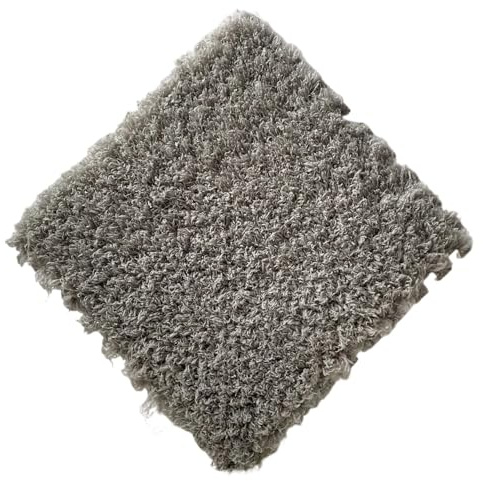 Ineinandergreifende Plüsch-Schaumstoffmatte 10 Stück Plüschschaum-Bodenmatte, weiche, ineinandergreifende Schaumstoff-Teppichfliesen mit Rand, Flauschige Bodenfliesen, Kletterteppiche(Gray)