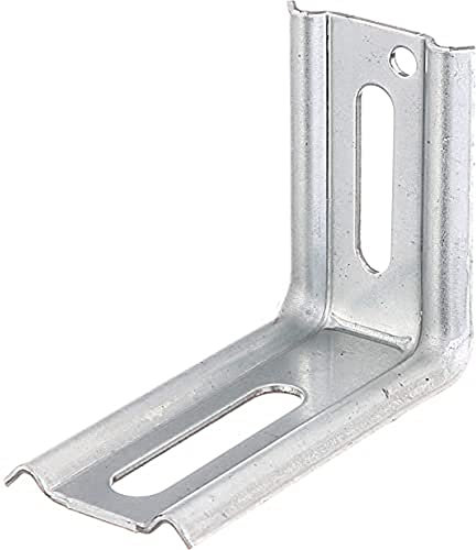 Alberts 866228 Équerre réglable | angle de 90°, emboutie, avec trou oblong | galvanisée Sendzimir | 70 x 50 x 30 mm | kit de 50