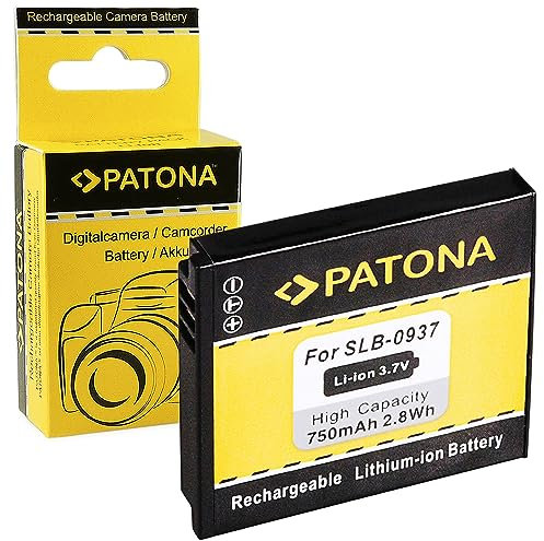 PATONA Batterie SLB-0937 Compatible avec Samsung Digimax CL5, L730, L830, NV4, NV33, PL10