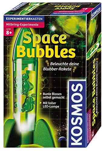 KOSMOS - 657338 - Space Bubbles, Mini Raketen-Lavalampe selbst Machen, Experimentierset für Kinder ab 8 Jahre