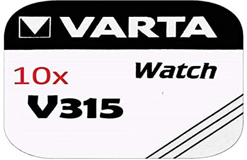 Varta V315 Pila de botón SR716SW, 10 Unidades, Color Plateado