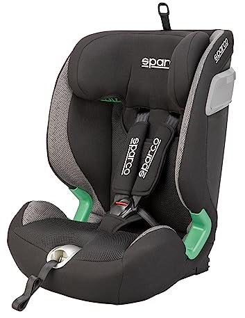 Sparco Kindersitz SK5000I (Isofix) Schwarz/Grau i-Size 76-150cm (ECE-R129/03)