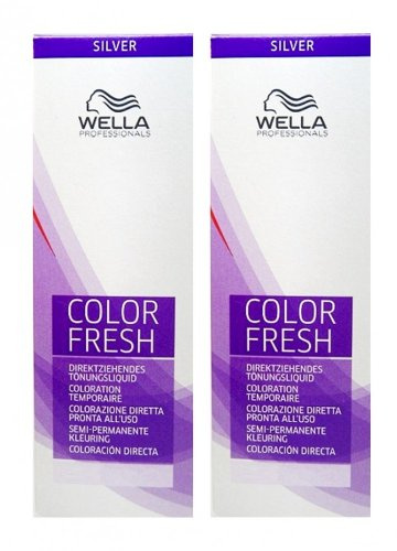 Wella Color Fresh Silver 8/81 hellblond perl-asch 2 x 75 ml Tönungsliquid Gel-Tönung CF