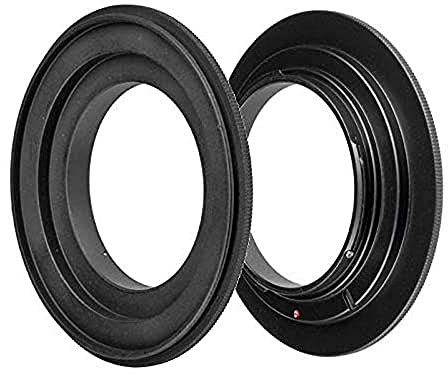 ayex Retroadapter Umkehrring Passend für Sony A-Mount 72mm Reversering Makroadapter zum umgekehrten Anschrauben eines Objektivs