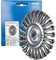 PFERD Rundbürste, 125 x 12mm, gezopft, 0,50mm Stahldraht, X-LOCK (22,23 mm), 43303035 – für schnelle und komfortable Werkzeugwechsel