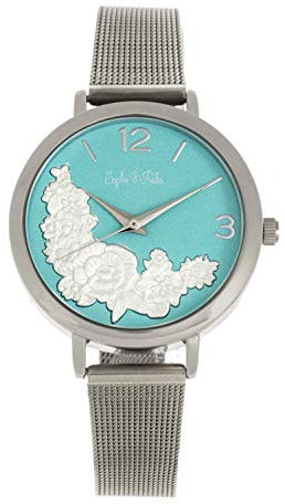 Sophie and Freda Lexington Quartz Silver Stainless Steel Bracelet Women's Watch SAFSF5202