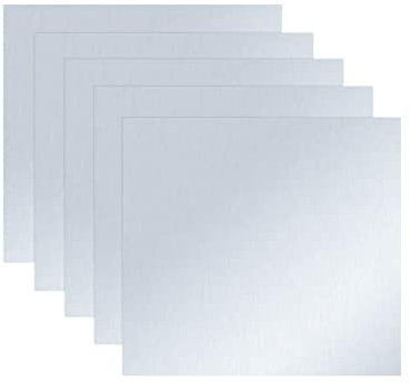 Create idea 5pcs Zink Platte Flach Blech für Wissenschafts Labor 100x100x0.2mm hoher Reinheit zum Basteln & Haushalt & Werkstatt