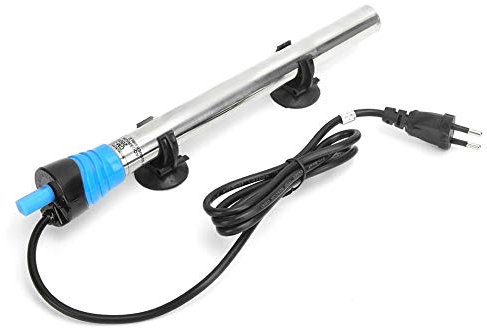 Atyhao Chauffe-Aquarium, Thermostat Automatique Radiateur Submersible Anti-Explosion Chauffage Rod Fish Tank Chauffe-Eau avec ventouses pour Fish Tank(Prise UE 50W)