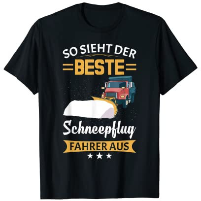 Winterdienst Dankeschön Schneepflug Tshirt T-Shirt