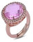 Boccadamo Anello con cristallo rosa