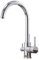 Grifo Cocina 3 Vías Cromo Grifo de Cocina Giratorio 360° 3 Vías Osmosis Agua Pura Grifo Mezclador Cocina Giratorio 360° Grifo Para Fregadero de Agua Fría Y Caliente