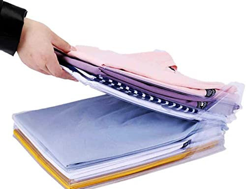 GC GLOBALCOMMERCE Platzsparender T-Shirt-Organizer für Schrank und Schubladen, 10 Fächer