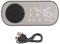 Zunate Digitaler Wecker mit Lautsprecher, Bluetooth 5.0, Kabelloser HiFi Radiowecker, Tragbarer FM Spiegel, Doppelwecker, für Reisen mit Schwerem Schläfer