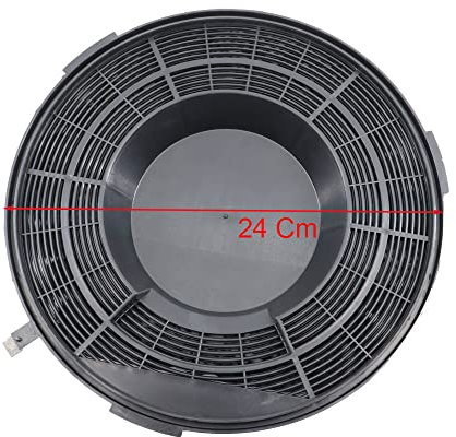 JCSPARES® - Filtro a carboni attivi MOD 28 diametro 24 Cm antiodore per cappa aspirante da cucina compatibile con Elica