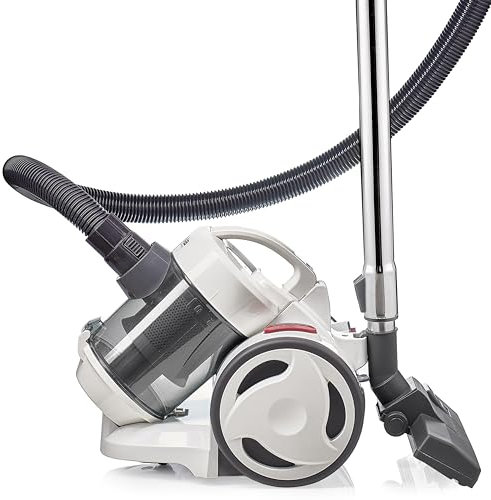 Silva Homeline Cylinder Vacuum Cleaner Cyclone BS-C 9002 - Compact Design - HEPA Filter - 2L Bagless Dust Collector - 800W - Metal Telescopic Tube