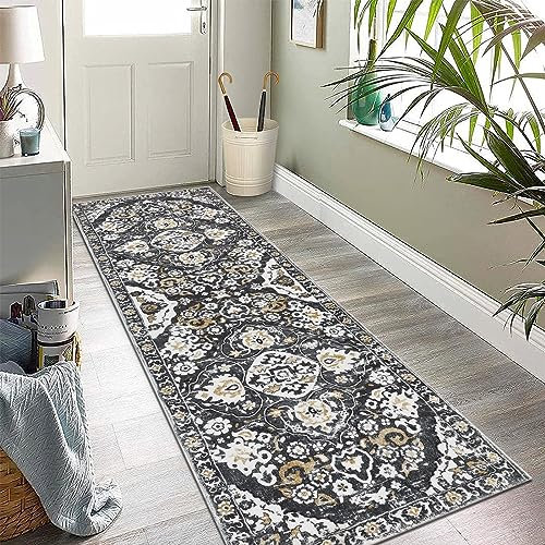 Enyhom Tappeto passatoia da 60 x 180 cm, antiscivolo, morbido, lavabile in lavatrice, per ingresso, lavanderia, camera da letto, scale, bagno