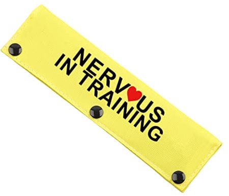 In Training Nervous Anxious Dog Leash Sleeve Dot Not Pet Working Dog Leash Sleeve Service Dog Leash Wrap (NERVOUS IN Sleeve)