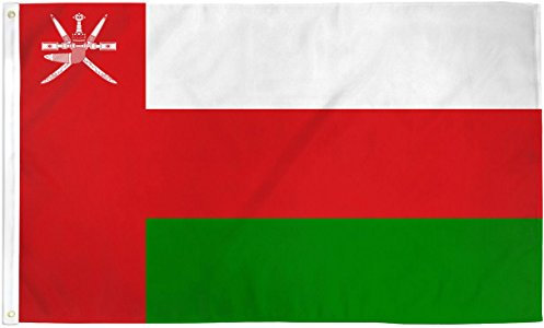 Flagge, 90 x 150 cm, ohne Fahnenmast, Oman-Flagge, Poly, internationale Flaggen