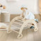 Joyz Arco de Escalada para Niños Natural Balancín de Madera 89x52x45,5 cm Juego de Trepa para Bebés a Partir de 1 año Tabla de Equilibrio Columpio de Interior Según Pikler y Juguetes Montessori